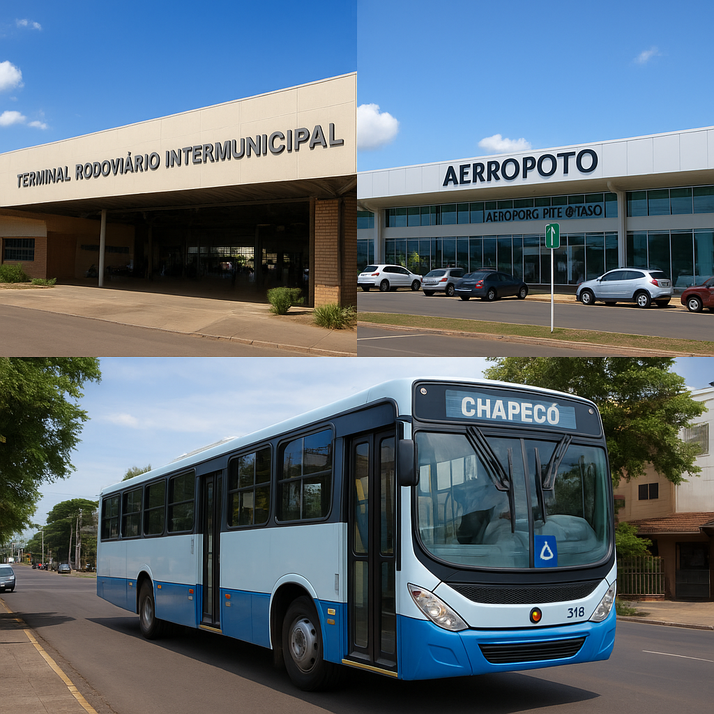 Guia de transportes: rodoviária, aeroporto